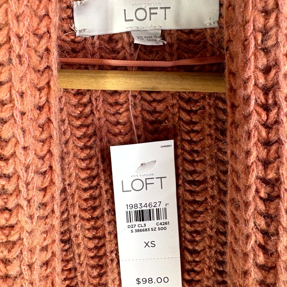 NWT Ann Taylor LOFT Knit Long Cardigan Sweater - Picture 2 of 6
